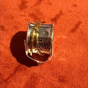 Silver and Gold Women's Ring